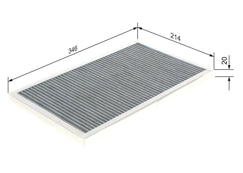 Filtru, aer habitaclu BOSCH 1 987 432 333