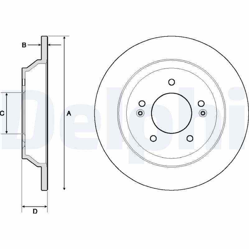 Disc frana DELPHI BG4708C