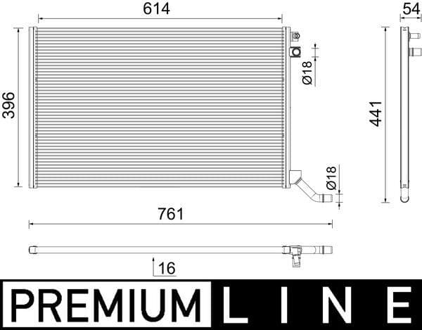 Radiator, racire motor MAHLE BEHR *** PREMIUM LINE *** CR 2445 000P