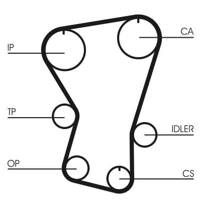 Curea de distributie CONTINENTAL CTAM CT677