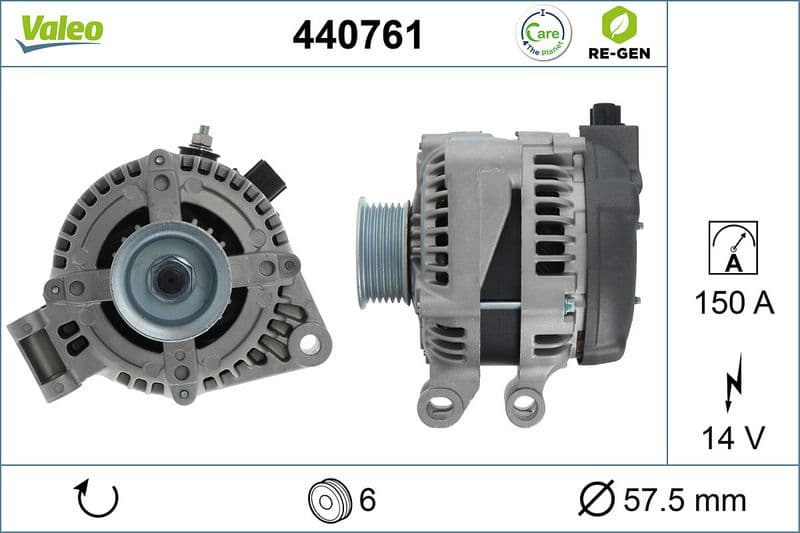 Generator / Alternator VALEO RE-GEN REMANUFACTURED 440761