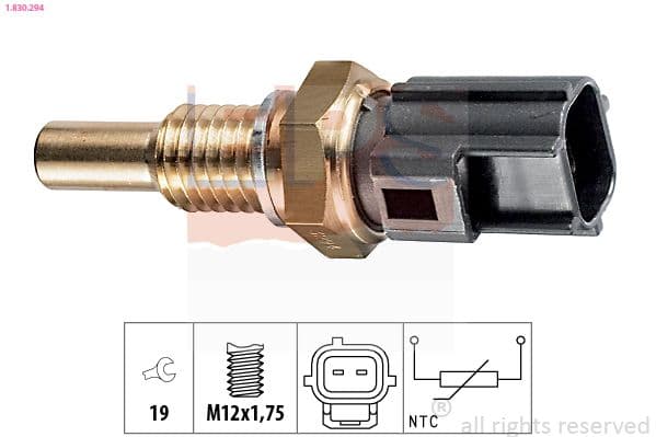 senzor,temperatura lichid de racire EPS Made in Italy - OE Equivalent 1.830.294