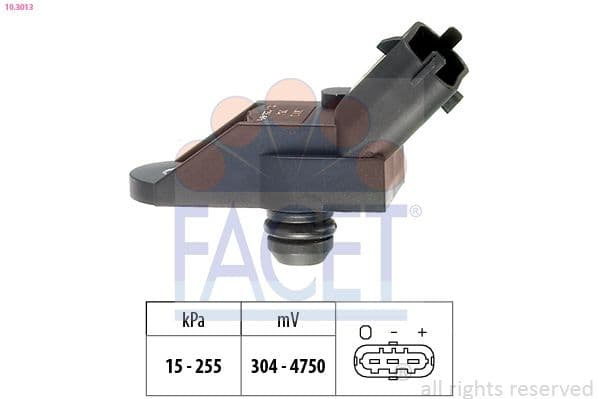 senzor presiune aer FACET Made in Italy - OE Equivalent 10.3013