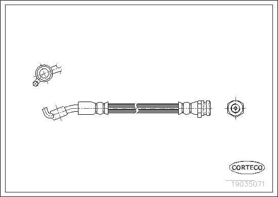 Furtun frana CORTECO 19035071