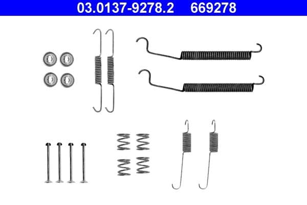 Set accesorii, sabot de frana ATE 03.0137-9278.2