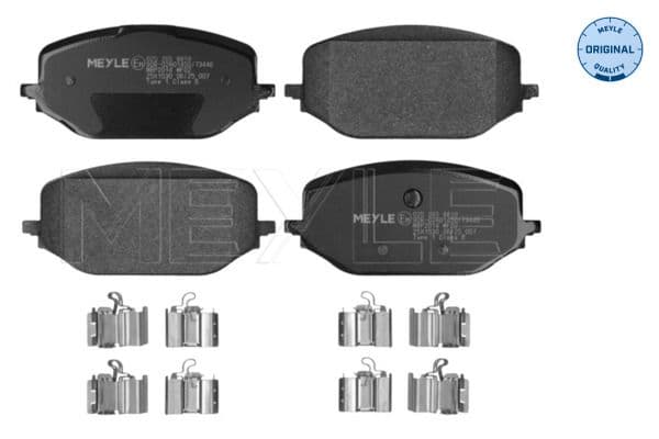 set placute frana,frana disc MEYLE -ORIGINAL: True to OE. 025 265 8819