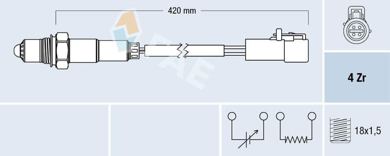 Sonda Lambda FAE 77305