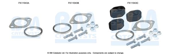 Set montaj, filtru funingine/particule BM CATALYSTS FK11043