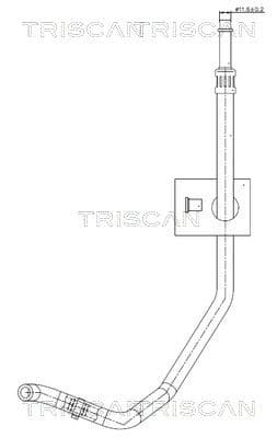 Furtun hidraulic, sistem de directie TRISCAN 8516 11039