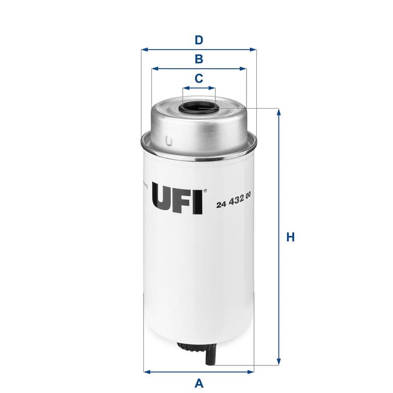 filtru combustibil UFI 24.432.00