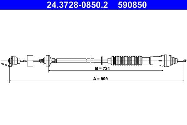Cablu ambreiaj ATE 24.3728-0850.2