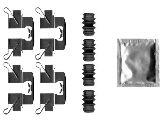 Set accesorii, placute frana TEXTAR 82550900