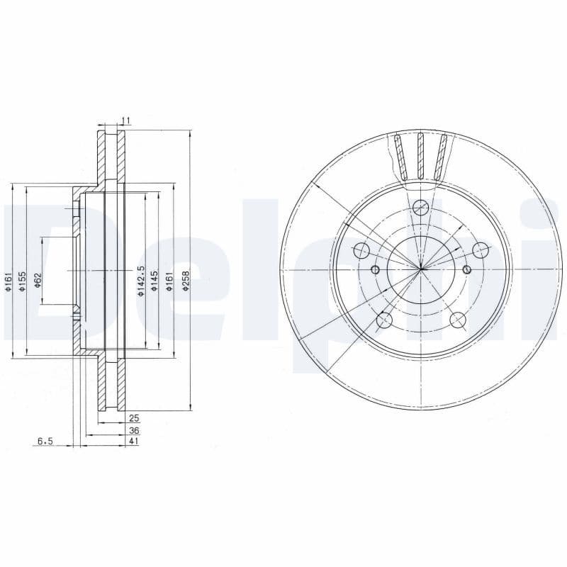 Disc frana DELPHI BG3355