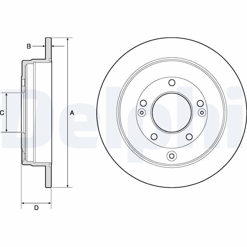 Disc frana DELPHI BG4767C