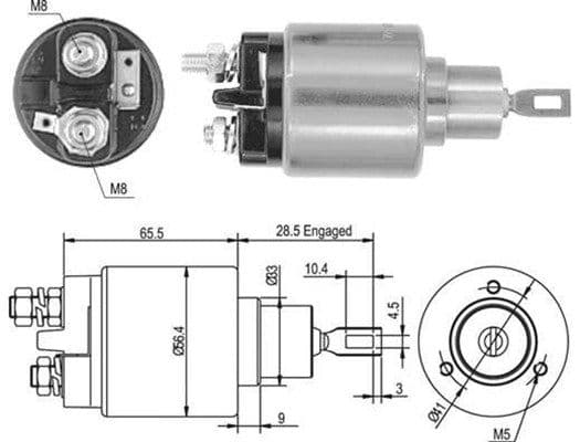 Solenoid, electromotor MAGNETI MARELLI 940113050435