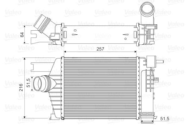 Intercooler, compresor VALEO 818343