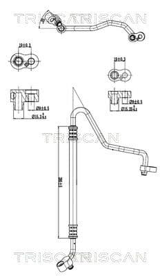 conducta presiune variabila,aer conditionat TRISCAN 9010 11022
