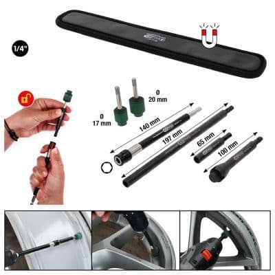 Set unealtă de curățare, scaun supapă (jantă aluminiu) KS TOOLS 100.5100