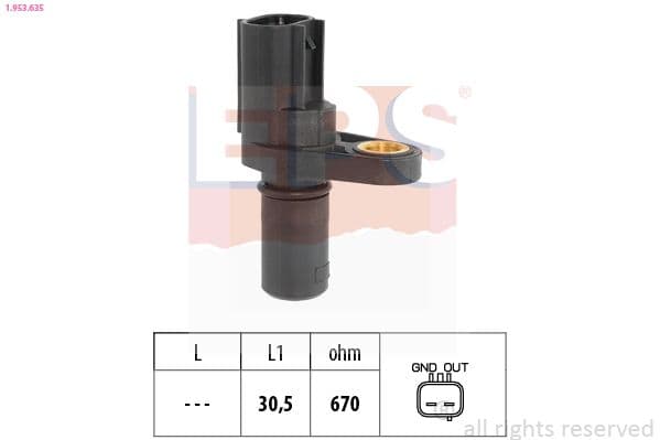 Senzor, turație motor EPS Made in Italy - OE Equivalent 1.953.635