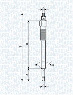 Bujie incandescenta MAGNETI MARELLI 062900075304