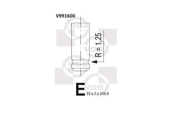 Supapa evacuare BGA V991600