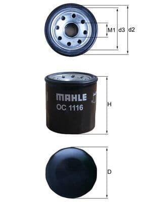 Filtru ulei MAHLE OC 1116