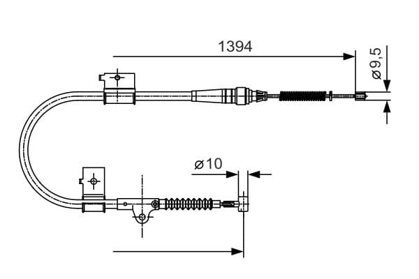 Cablu, frana de parcare BOSCH 1 987 482 049