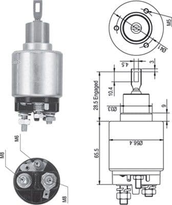 Solenoid, electromotor MAGNETI MARELLI 940113050344