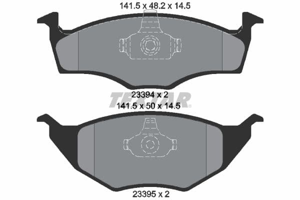 set placute frana,frana disc TEXTAR 2339402