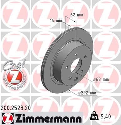 Disc frana ZIMMERMANN COAT Z 200.2523.20