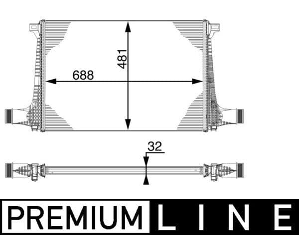 Intercooler, compresor MAHLE BEHR *** PREMIUM LINE *** CI 220 000P