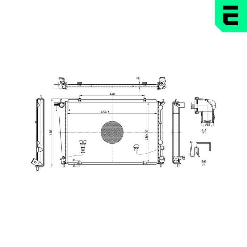 Radiator, racire motor ERA 673490