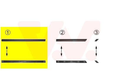 Elemente decorative/protectie, portiera VAN WEZEL 5880424