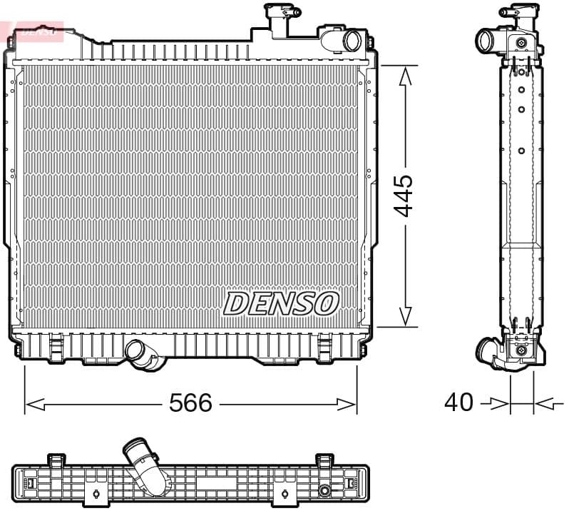 Radiator, racire motor DENSO DRM46074
