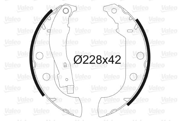 Set saboti frana VALEO 562059