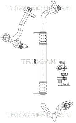 conducta presiune variabila,aer conditionat TRISCAN 9010 28043