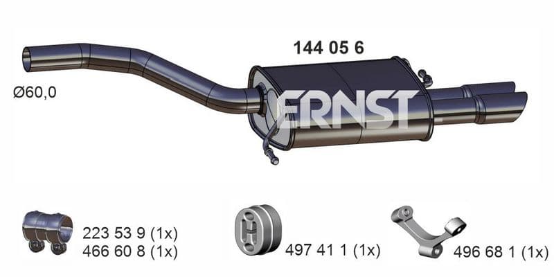 Toba esapament finala ERNST 144056
