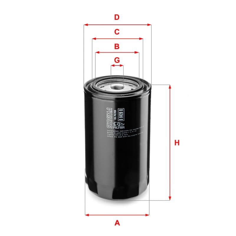 Filtru ulei SOFIMA S 0420 R