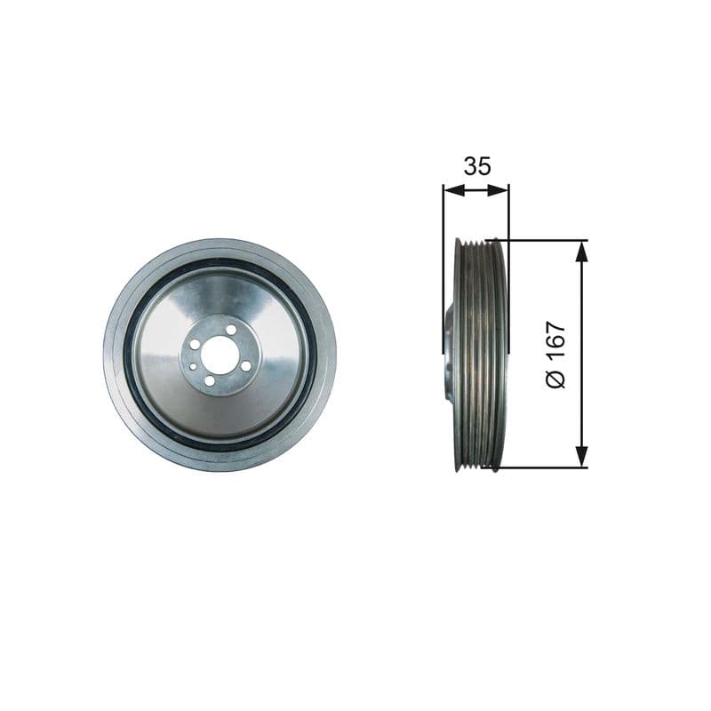 Fulie curea, arbore cotit GATES DriveAlign™ TVD1135