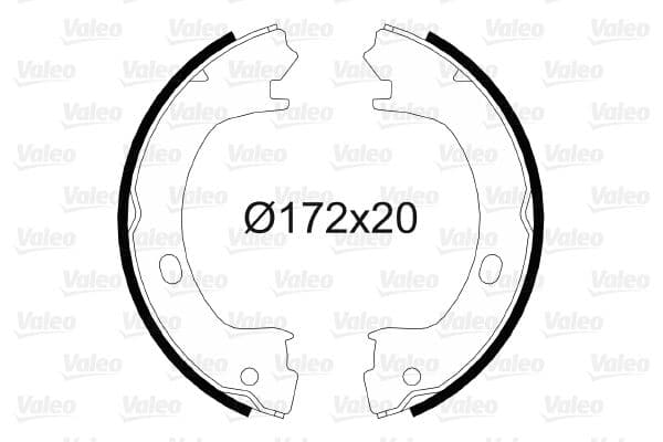 Set saboti frana, frana de mana VALEO 564057