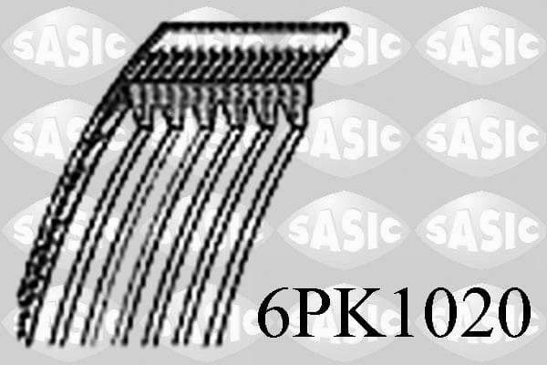 Curea transmisie cu caneluri SASIC 6PK1020