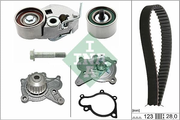 Set pompa apa + curea dintata Schaeffler INA 530 0542 30