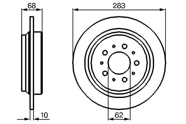 Disc frana BOSCH 0 986 478 445