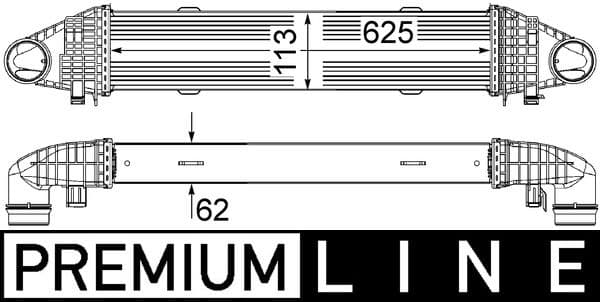 Intercooler, compresor MAHLE BEHR *** PREMIUM LINE *** CI 356 000P