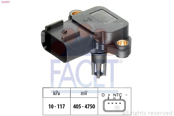 senzor presiune aer FACET Made in Italy - OE Equivalent 10.3077