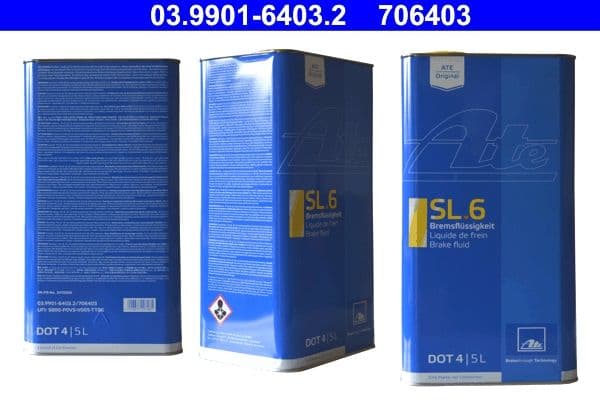Lichid de frana SL.6 DOT 4 ATE 5L