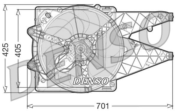 Ventilator, radiator DENSO DER09101