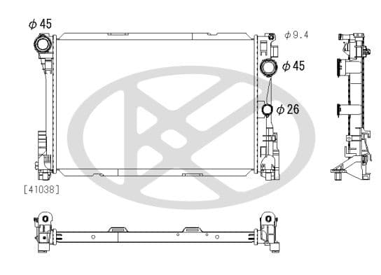 Radiator, racire motor KOYORAD PL413504