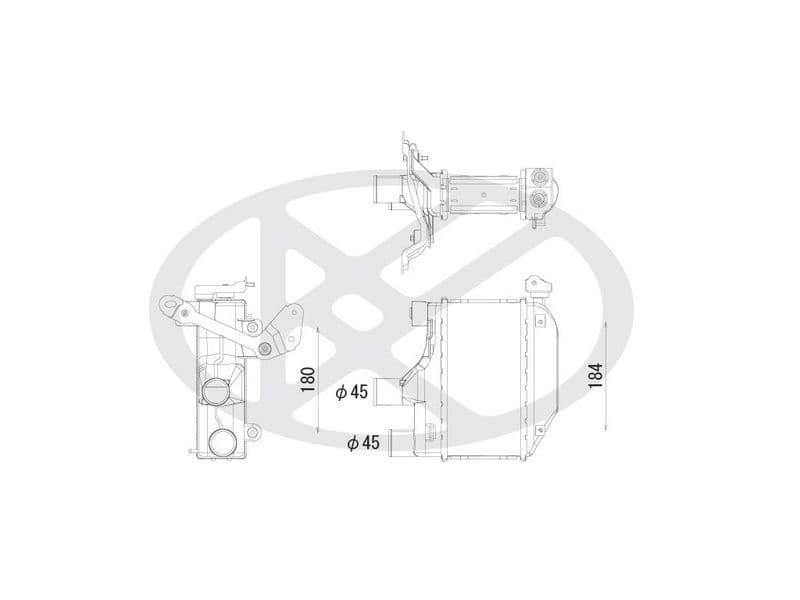 Intercooler, compresor KOYORAD IA010161