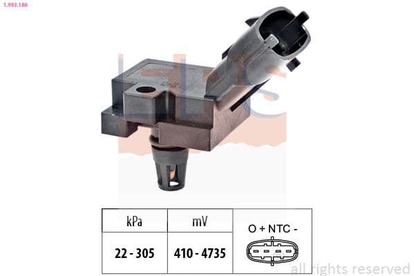 senzor presiune aer EPS Made in Italy - OE Equivalent 1.993.186